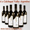 6 Fl. Calchaqui Valley Merlot Cabernet Sauvignon Malbec Argentinien  