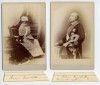 2 Cabinet Cards Minister of Spain to US Mantilla & Wife 