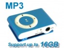 New Mini Metal Clip MP3 Player for 1GB 2GB 4GB 8GB 16GB Micro SD TF Card Blue 