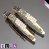 Multicolor Black Austria Crystal 18K Yellow Gold Plated Party Pair Hair Clip 285 