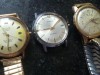 3 VINTAGE GENTS AUTOMATIC WATCHES ALL WORKING SPARES REPAIR GARRARD ZENTRE MUDU 