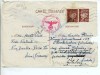 France uprated chemical censor postal card to Sweden 1944, defect at right 