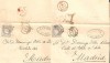 53)  SPAIN  1870   2 COVERS   LINARES  TO  MADRID   see cancellation !!!!! 