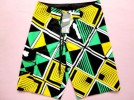 Black Green Yellow Lattice 2012 NWT Surf Boardshorts Board Shorts Size 30 