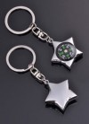 2011 new hot Compass metal keychain key chain key ring chain freeshipping 