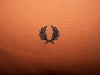 FRED PERRY ORANGE POLO TOP SIZE S 