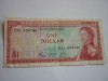 EAST CARIBBEAN - $1 NOTE - P13c - SCARCE SIG 4 - VF 