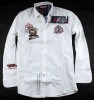 NWT  Men's  LOGO Dress Shirt 9078 White Sz.L 