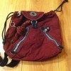 Burgandy Kipling Backpack 