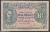 MALAYA (P8) 10 Cents 1941 aF/F 