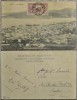 GREECE 1906 OLYMPIC GAMES STAMP 20 LEPTA ON VINTAGE POSTCARD SYROS ISLAND 