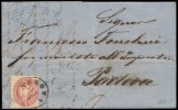 LOMBARDO VENETO 1865 - 5 s. n. 43 VERONA x PADOVA SPL 