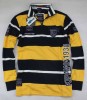 New Men's Strip Zipper Sharp Letter Long Sleeve Top Size M yellow 