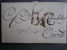 PREFILATELIA CARTA AÑO 1805  ISONA LLEIDA A BARCELONA FIRMA PAU CLOSA Y GRAHELL 