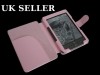 PINK LEATHER CASE COVER SLEEVE FOR NEWEST AMAZON KINDLE 4 WIFI LIGHTER SMALLER 