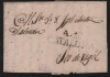 Spain- España 1832 Prephilatelic folded cover A1? CATALUNYA from Cubelles to Seo 