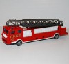 US Fire Ladder New York US / Feuerwehr NYC Fahrzeug / USA Majorette 1:87 H0  