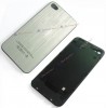 Silver Brushed Bevel Back Housing Aluminum Cover+White Bezel For iPhone 4S 4GS 