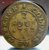 1782 2 Sous Coin Devils Island Colony of Cayenne FRENCH GUIANA 