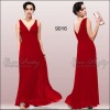 NWT Sexy Reds V-neck Crystal Long Empire Waist Evening Dresses 09016 UK Size 18 