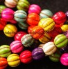 1 string 10mm Colorful Ball Turquoise loose beads 15'' 