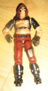 GI JOE G I JO ZARTAN 1984  FIGURE WITH LEG AND CHEST HEAT PAD / PADS 