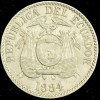 ECUADOR 1884 HEATON 1 UN CENTAVO SHARP PROBLEM FREE AU SCARCE LOW MINTAGE 