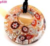 1pc double circularity flower Murano Lampwork Glass Pendant Necklace p539 | eBay</title><meta name=