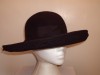 ELEGANT BLACK WOOL FELT WIDE CUT OUT BRIM HAT 56CM | eBay</title><meta name=