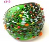 1pc green handwork painting polychrome speckle Murano Lampwork Glass ring r319 | eBay</title><meta name=