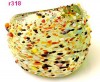 1pc yellow handwork painting polychrome speckle Murano Lampwork Glass ring r318 | eBay</title><meta name=