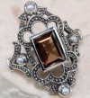 Smoky Topaz Seed Pearl 925 Solid Sterling Silver Victorian Style Ring Sz 6.25: | eBay</title><meta name=