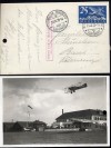 18456 - Flugpost – Photokarte mit Flugzeug 1928