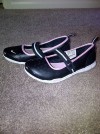 Black Nike velcro strap 'dolly' style trainers size 3 