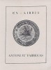 Exlibris - ALEXANDRE DE RIQUER - Bookplate (Antoni Mª Fabregas) | eBay</title><meta name=