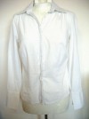 OASIS WHITE COTTON SHIRT, SIZE 10 