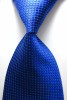 New Blue 100%Silk Classic Woven Check  Man's Tie Necktie 