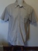 Mens beige short sleeve check shirt by Billabong Size M 