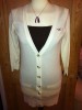 Beautiful Long Hollister by Abercrombie & Fitch Cream Cardigan Size Medium 