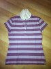 Tommy Hilfiger Poloshirt Gr. L lila gestreift 