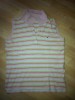 Tommy Hilfiger Poloshirt weiß/rosa/grün gestreift Gr. L 