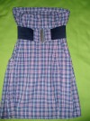 Vestido palabra de honor STRADIVARIUS cuadros. Talla M ***COMO NUEVO*** | eBay</title><meta name=