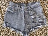 VINTAGE LEVIS High Waisted shorts/hotpants size 6 black acid, punk studs | eBay</title><meta name=