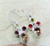 MORGANITE QUARTZ GARNET ETC & 925 SILVER HOOK EARRINGS:33mm; EA9704 | eBay</title><meta name=