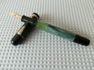 BEAUTIFUL VINTAGE GREEN MARBLED PELIKAN 100N FOUNTAIN PEN !!! | eBay</title><meta name=