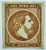 1875 ED#161(*) 1R castaño CARLOS VII ***