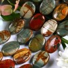 13x18mm Multi-color Picasso Jasper Oval Loose Beads 15.5