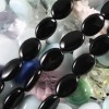 13x18mm India Black Agate Onyx Loose Beads 15