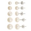 .925 Sterling Silver Set of 5 Sizes Genuine White Freshwater Pearl Stud Earrings | eBay</title><meta name=