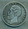 RUMANIA:  5  LEI  DE  PLATA  AÑO  1883 B  REY   CAROL  I